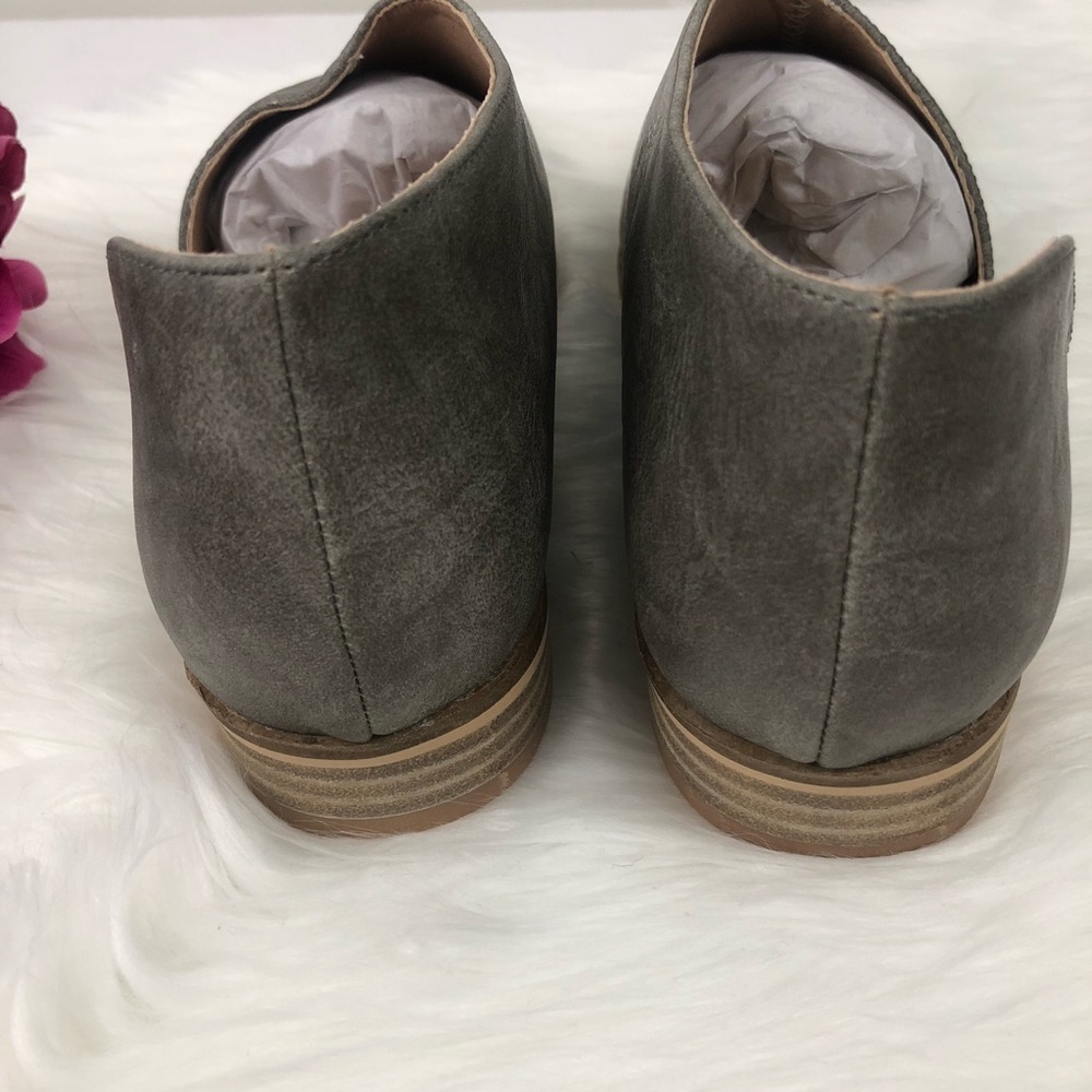 FINAL💕 Last Size 6 Marbled Grey Open Shank Flats - Picture 4 of 8